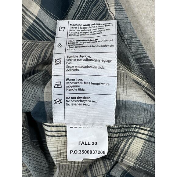 Carhartt Women’s Sz Large Pearl Snap Button Down Long Sleeve Shirt Plaid Relaxed - Picture 12 of 12